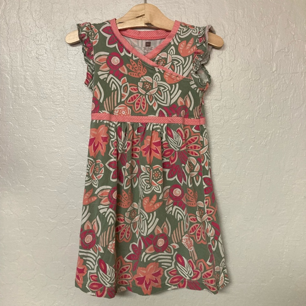 $18 ADD ON tea collection sleeveless floral dress 5Y Zara Janie and Jack